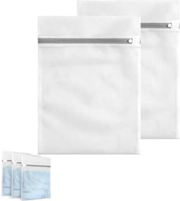 Duurzame waszak voor wasmachine - Vuile was met ritssluiting - Truien, overhemden, ondergoed - 2 stuks, 2 maten — thumbnail 1