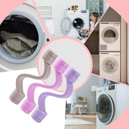 3 Stuks - wasmachine deurhouder - Deurhouder Wasmachine - Wasmachine Deurstopper - Deurhouder voor Wasmachinedeur - Slijtvast Ventilatierooster - ABS - Voorkomt Muffe Geuren - Siliconen Schokdemper Sorteersysteem voor Voorladers — thumbnail 3