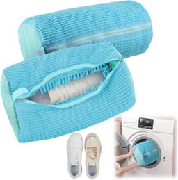 Multifunctionele Waszak voor Schoenen - Herbruikbare Waszak voor Sneakers en Schoenen, Beschermt Wasmachine en Schoenen, 2 Stuks (Lichtblauw) — thumbnail 1