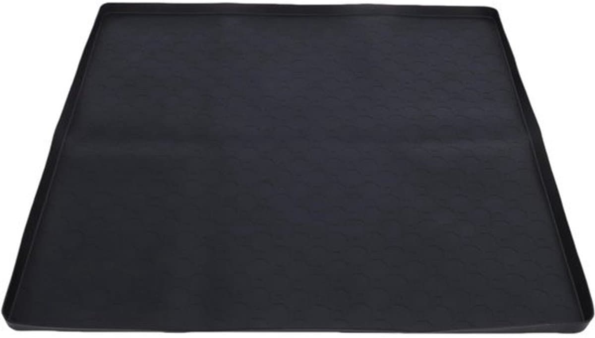 Apparaatmat - Lekbak Beschermmat - Apparaat Bescherming - Verhoogde Rand - 50x50cm - Zwart — afbeelding 1