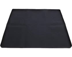 Apparaatmat - Lekbak Beschermmat - Apparaat Bescherming - Verhoogde Rand - 50x50cm - Zwart