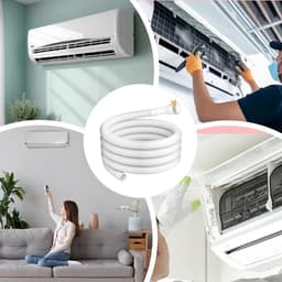 Airco Afvoerslang - Condenswater Afvoerbuis - Water Afvoeren - Verstelbare Rubberen Klem - 3 Meter Lengte - Grijs — thumbnail 4