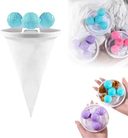 Filtergaas voor wasmachine - 5 Stuks - Wasmachinehaarfilter - Drijvend model - Filterend gaas - Herbruikbaar - Pluizenopvanger - Verwijdert haar van honden en katten - Voor de was - Blauw, Roze, Paars — thumbnail 1