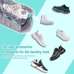 SnelShoppen - Pack van 2 Schoenwaszakken, Wasmachine Geschikt, Herbruikbare Schoenwaszak, Waszak voor Sneakers, Met Rits, Voor Alle Schoenmaten en Soo — thumbnail 2