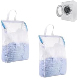 Wasnet - 2 Stuks - Met Ritssluiting - Herbruikbaar - Voor Ondergoed/Sokken/Truien - Hoogwaardig Polyester - 20 x 30 cm - Waszak — thumbnail 1