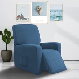 Elastic Stoelhoes voor Volledige Bescherming van Ligstoelen - UV-bestendig, Waterdicht en Ademend (Jeansblauw) — thumbnail 2