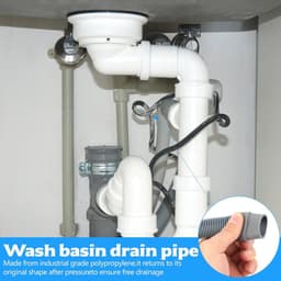 Wasmachine Afvoerslang Verlenging - Vaatwasser Slang Uitbreiding - Apparaten Aansluiten - Universele Pasvorm - 15 Meter - Grijs — thumbnail 5