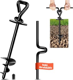 Hond Grondanker - Geschikt voor honden tot 100 kg - Roestvrij staal - 360 graden draaibaar - SnelShoppen — thumbnail 1