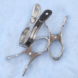 Set van 6 RVS Wasknijpers van 12 cm voor Handdoeken, Strandlakens en Voedselverpakking, Duurzaam en Roestvrij — thumbnail 4