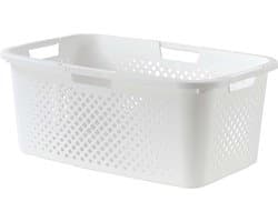 Pixel, wasmand 40l, gerecycled plastic, gebroken wit, 4 zijgrepen, ventilatie aan 4 zijden