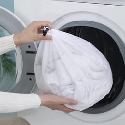 Waszakken met trekkoord, fijn net voor wasmachine, kleding, beddengoed, tafelkleden, gordijnen — thumbnail 2