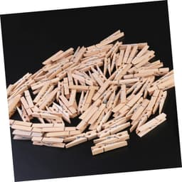 Houten Kledingknijpers - 100 Stuks Mini Decoratieve Knijpers voor Creatieve Klussen en Kledingopslag — thumbnail 3