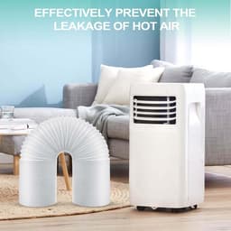 Draagbare Airco Slang - Ventilatieslang Afvoer - Efficiënte Koeling - Universele Diameter Pasvorm - 1.5 Meter - Wit — thumbnail 3