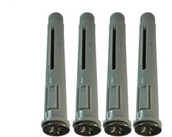 Nylon Frame Ankers - Raambevestiging Set - Stevig Monteren - Veelzijdig Materiaal - M10 X 75Mm - Grijs