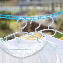 Draagbare Waslijn - Buitenwaslijn Winddicht - Kleding Drogen - Glad PVC Medische Kwaliteit - 10 meter - Willekeurig — thumbnail 4