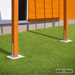H-paalhouder - Paalanker Betonanker - Schuur Bouwen - H-constructie - 600 mm Hoog - Grijs — thumbnail 3