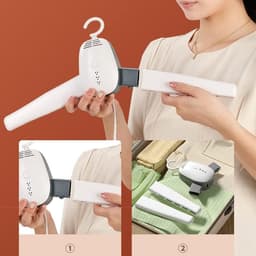 Elektrische droger – Draagbare droger – Schoenendroger – Opvouwbare kledinghanger – Mini-droger voor Kleding – Reisdroger – Geschikt voor Thuis en Zakelijk – EU-stekker — thumbnail 2