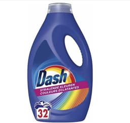 Dash - Stralende Kleuren - Vloeibaar- Gekleurde Was - 32 Wasbeurten - Wasmiddel Voordeelverpakking - 5 stuks — thumbnail 2