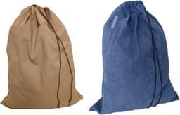 Bluvardi katoenen waszakken set van 2 stuks - XXL -bruin- blauw — thumbnail 1