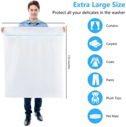 Solidchoice - Grote Waszak met Rits voor Beddengoed en Kleding — thumbnail 2
