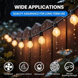 NEWFUN Draadkabel, 5 mm, 60 m, pvc-ommanteld, spandraadset met kabelspanner voor leuningen, klimplanten en waslijn (60 - ShopVlot — thumbnail 5