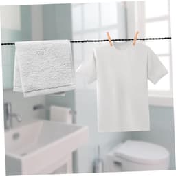 Verstelbare Waslijn - Draagbare Kledinglijn - Binnen Buiten Gebruik - Zuignappen Haken - 2 Stuks 12 Meter - Diverse Kleuren — thumbnail 5