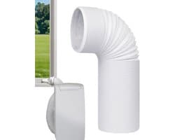 Afvoerslang en aansluitset - Koppelstuk Mobiele Airco Afvoerslang - Ø13-15cm Afvoerslang airco slang - 150 cm - Conditioner Uitlaatslang Connector - Voor ramen, airconditioning, uitlaatslangkoppeling voor afvoerbuis, pvc-airconditioning