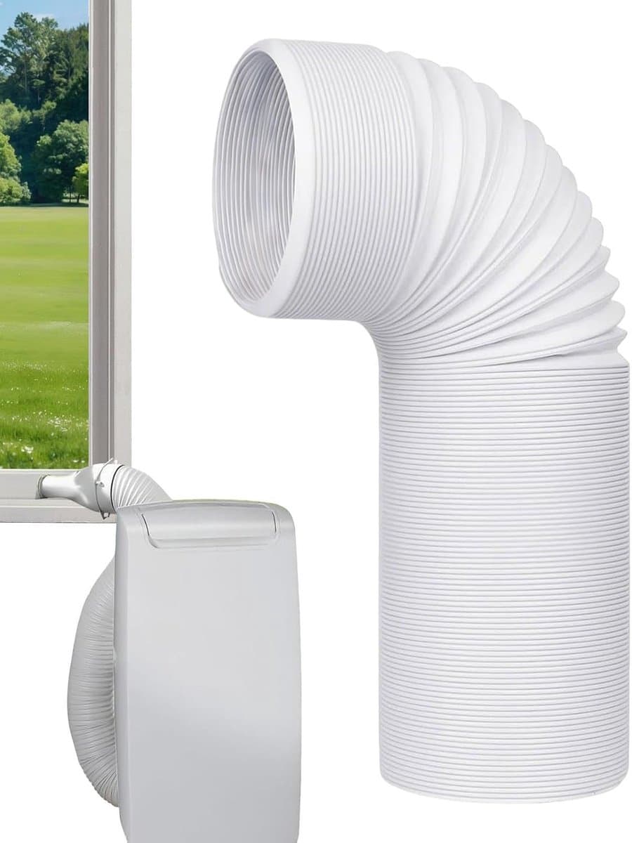 Afvoerslang en aansluitset - Koppelstuk Mobiele Airco Afvoerslang - Ø13-15cm Afvoerslang airco slang - 150 cm - Conditioner Uitlaatslang Connector - Voor ramen, airconditioning, uitlaatslangkoppeling voor afvoerbuis, pvc-airconditioning — afbeelding 1