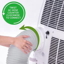 Afvoerslang en aansluitset - Koppelstuk Mobiele Airco Afvoerslang - Ø13-15cm Afvoerslang airco slang - 150 cm - Conditioner Uitlaatslang Connector - Voor ramen, airconditioning, uitlaatslangkoppeling voor afvoerbuis, pvc-airconditioning — thumbnail 2