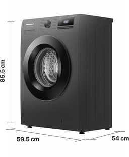 Heinner HWM-HME814IVTGA20+++ Wasmachine – 8 kg – 1400 rpm – Energieklasse A-20% – Inverter Motor – 15 Programma’s – Stoomfunctie – Digitaal Display – Titaniumgrijs – 5 Jaar Garantie — thumbnail 3