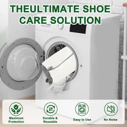 Waszak voor schoenen, wasmachine, 360°-reiniging, schokabsorberend en geluidsabsorberend, meervoudige bescherming - ShopVlot — thumbnail 2