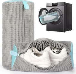 SnelShoppen - Set van 2 Wasmachine Waszakken, Anti-Deformatie, Herbruikbaar en Duurzaam, Voor Alle Maten, Grijs, Voor Schoenen en Kleding — thumbnail 1