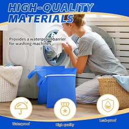Waszakken Set van Twee, Waterdicht en Herbruikbaar, Ideaal voor Kleding, Ondergoed en Delicate Stoffen — thumbnail 4