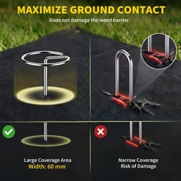 SnelShoppen - 100 Stuks Ø 4 mm Grondankers voor Worteldoek - Duurzaam Tuinaccessoire voor Stabilisatie en Bevestiging van Tuinmaterialen - Ideaal voor — thumbnail 2