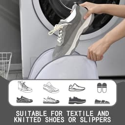 SnelShoppen - Schoenwaszak 2 Stuks Waszak voor Schoenen in de Wasmachine met Beschermhoes en Rits voor Schoenen en Sokken — thumbnail 3