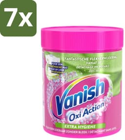 7 x Vanish Oxi Action - Extra Hygiene - Vlekkenverwijderaar Poeder - Zonder Bleek - Gekleurde Was - 470 Gram - Wasmiddel - Vlekverwijderaar - Hygiëne - Gekleurde Was - Wasbeurt — thumbnail 1