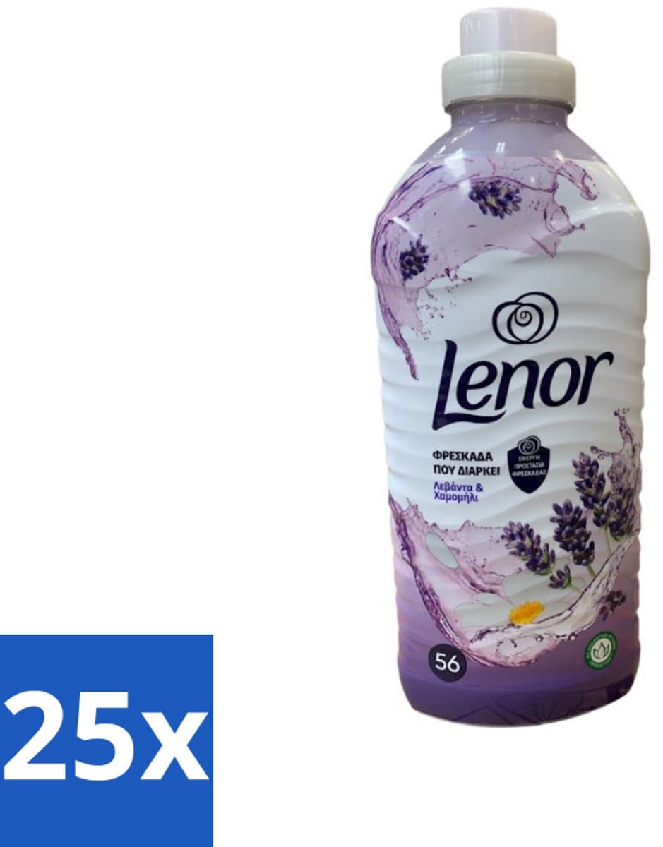 25 x Lenor – Wasverzachter – Lavender & Kamille – 56 Wasbeurten – 1176 ml - Wasverzachter - Lavendel - Kamille - Wasgeur - Wasverzachting — afbeelding 1