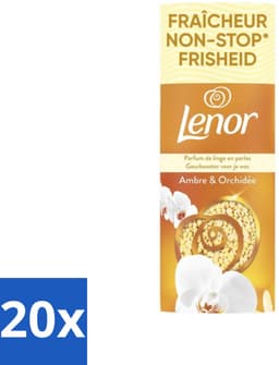 Lenor – Geurbooster – Amber & Orchidee – 12 Wasbeurten – 155 g - Bulkverpakking - 20 stuks — thumbnail 1