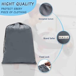 SnelShoppen - 2-Piece Reistas Waszakken 60 x 90 cm, Grote Capaciteit 120L, Duurzaam 420D Materiaal, Grijs, Perfect voor Reizen, Camping, Feestjes, en — thumbnail 5