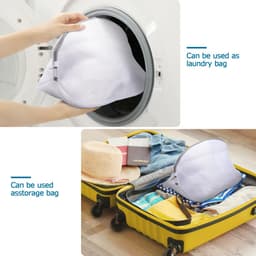SnelShoppen - Shoe Bag Set van 2 Herbruikbare Mesh Waszakken met Rits voor Sportschoenen, Sokken en Bh's - Ideaal voor de Wasmachine - Optimaal Schoon — thumbnail 3
