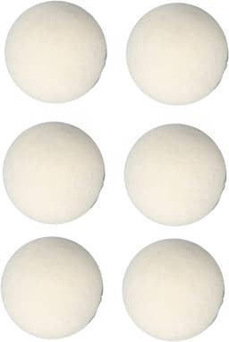 SnelShoppen - 6 Stuks Wol Droogballen - Hoogwaardige Wol, Natuurlijk, Antistatisch, Geschikt voor Kinderen, 4cm, Fluffier en Zachter Wasgoed — thumbnail 5