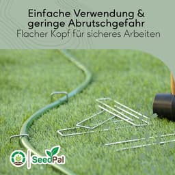 SnelShoppen - 50 Stuks RVS Grondankers/Grondpennen - Roestvrij en Gegalvaniseerd - 150mm x 30mm x Ø 3mm - Ideaal voor Tuin, Camping en Feesten — thumbnail 4