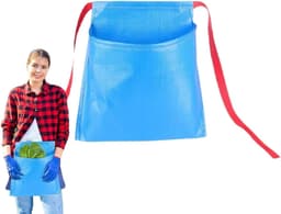 Oogsttas Schort - Fruit opbergzak - Tuinieren Producten Verzamelen - Waterbestendig Nylon - 30x30x18cm - Blauw — thumbnail 1