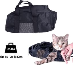 Honden en Katten Verzorgingsbadzak - Anti-scratch Waszak voor Nagelknippen en Badderen, Mesh Douchezak voor Huisdieren — thumbnail 2