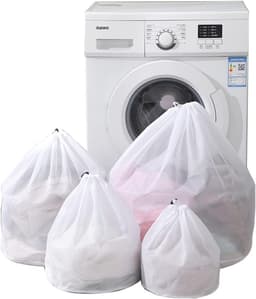 4 Stuks Wasnetten voor Kleding - Diverse Maten Waszakken voor de Wasmachine en Opberging — thumbnail 1