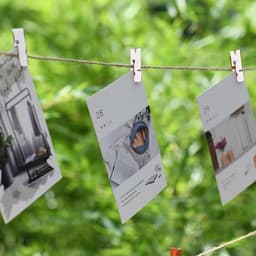 Houten Mini Klemmen - Kleine Knijpers - Foto's Ophangen - Inclusief Jute Touw - 100 Stuks - Wit — thumbnail 2