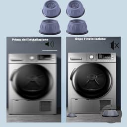 Antivibratievoeten Wasmachine - Trilvoetjes Rubber - Apparaat Stabiliseren - Universeel Antislip - Set van 4 - Zwart — thumbnail 2