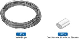 Roestvrijstalen kabel 1,2mm vinylcoating - Waslijn op te hangen - Transparant — thumbnail 5