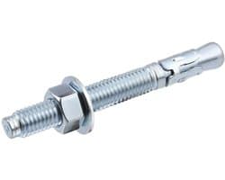 Wigankers Verzinkt - Betonankers Sluiting - Zware Bevestigingen - Hoge Trekwaarden - 1/2 inch x 3-3/4 inch - Zilverkleurig