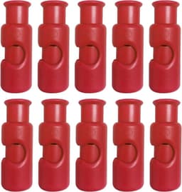 Zakken Clips - Knijpclips Bewaarklemmen - Voedsel Vers Houden - Stof Isolatie - 10 Stuks - Rood — thumbnail 1